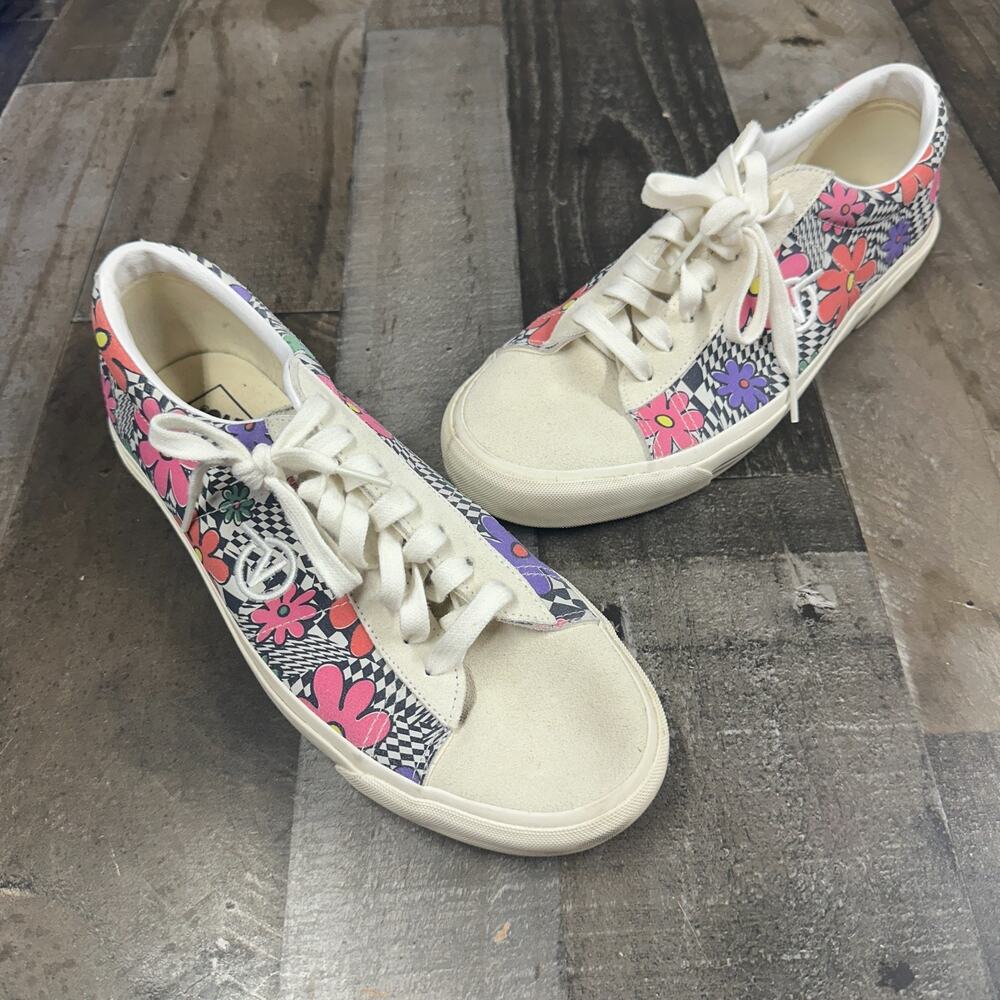 Vans Sid DX Floral Check Men's Low Top Skate‎ Sneakers Size 11